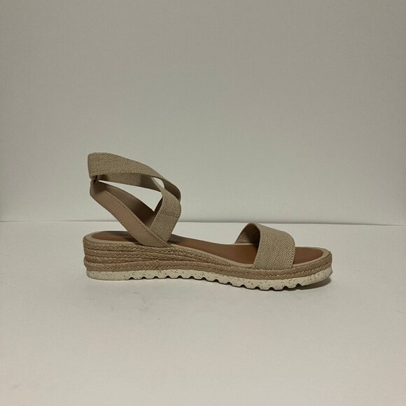 Lucky Brand Thimba Natural Sandals, Size 8, Women's Shoes, Ankle Wrap Espadrille - Picture 7 of 12
